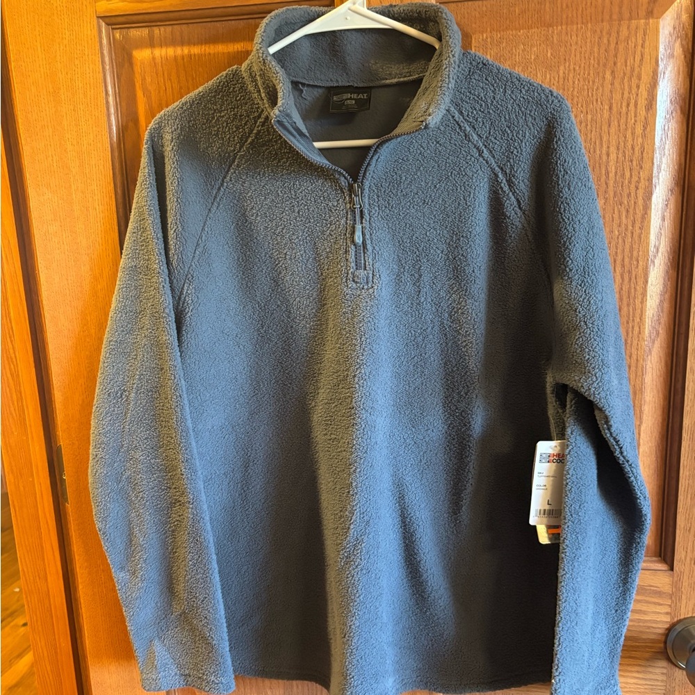 Women’s 32 Degrees Gray Zip Up Sweater L NWT